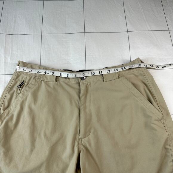 Duluth Trading Co Shorts Mens Large Tan Dry on the Fly Casual Nylon Hiking Trek - Picture 5 of 11